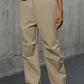 Pocketed Elastic Waist Pants