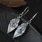 Alloy Rhinestone Leaf Shape Earrings