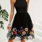 Cutout Grecian Neck Mini Dress