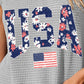 Gray Full Size USA Scoop Neck Tank