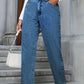 Pocketed Straight Leg Jeans