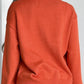 Pumpkin Pattern Round Neck Sweater