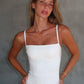 Beautiful Bea Square Neck Spaghetti Strap Romper