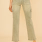 Annie Wear Straight Leg Jeans with Cargo Pockets