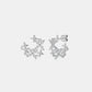 925 Sterling Silver Moissanite Lucky Clover Earrings