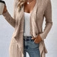 Open Front Long Sleeve Cardigan