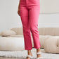 RFM Crop Dylan Full Size Tummy Control High Waist Raw Hem Jeans