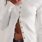 Ribbed Round Neck Long Sleeve Top