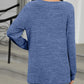 Full Size Cutout Round Neck Long Sleeve T-Shirt