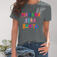 Full Size Letter Graphic Round Neck Short Sleeve T-Shirt