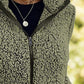 Pocketed Zip Up Turtleneck Jacket