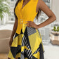 Collared Neck Sleeveless Mini Dress