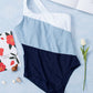 SaltyBea Full Size Cutout Color Block Sleeveless One-Piece Swimwear