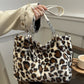 Faux Fur Leopard Shoulder Bag