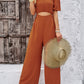 Devine Cutout Off Shoulder Wide Leg Jumpsuit