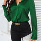 Button Up Collared Neck Long Sleeve Shirt