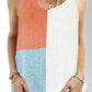 Color Block V-Neck Knit Vest