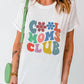 Full Size COOL MOMS CLUB Round Neck Short Sleeve T-Shirt