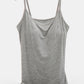 Full Size Scoop Neck Adjustable Strap Cami