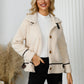 Pocketed Button Down Collared Neck Jacket