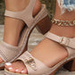 Peep Toe Block Heel Sandals