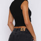 Lovelet Ruched Mock Neck Tank