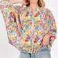 SAGE + FIG Button Down Floral Shirt