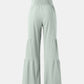 Tied Ruched Wide Leg Pants