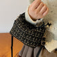 Woven Removable Strap Shoulder Bag