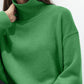 Turtleneck Drop Shoulder Long Sleeve Sweater