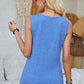 Full Size Heathered Notched Wide Strap Tank