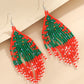 Christmas Beaded Earrings