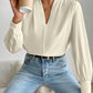 V Neck Long Sleeve Top