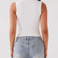 Lovelet Button Up Round Neck Tank