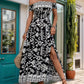 Slit Printed Off-Shoulder Dress