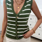 Striped V-Neck Knit Tank