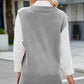 Side Slit V-Neck Sweater Vest