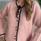 Button Down Long Sleeve Cardigan