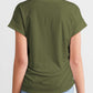 Ruched Round Neck Short Sleeve T-Shirt