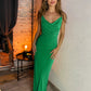 Full Size Backless Cowl Neck Sleeveless Cami Dress