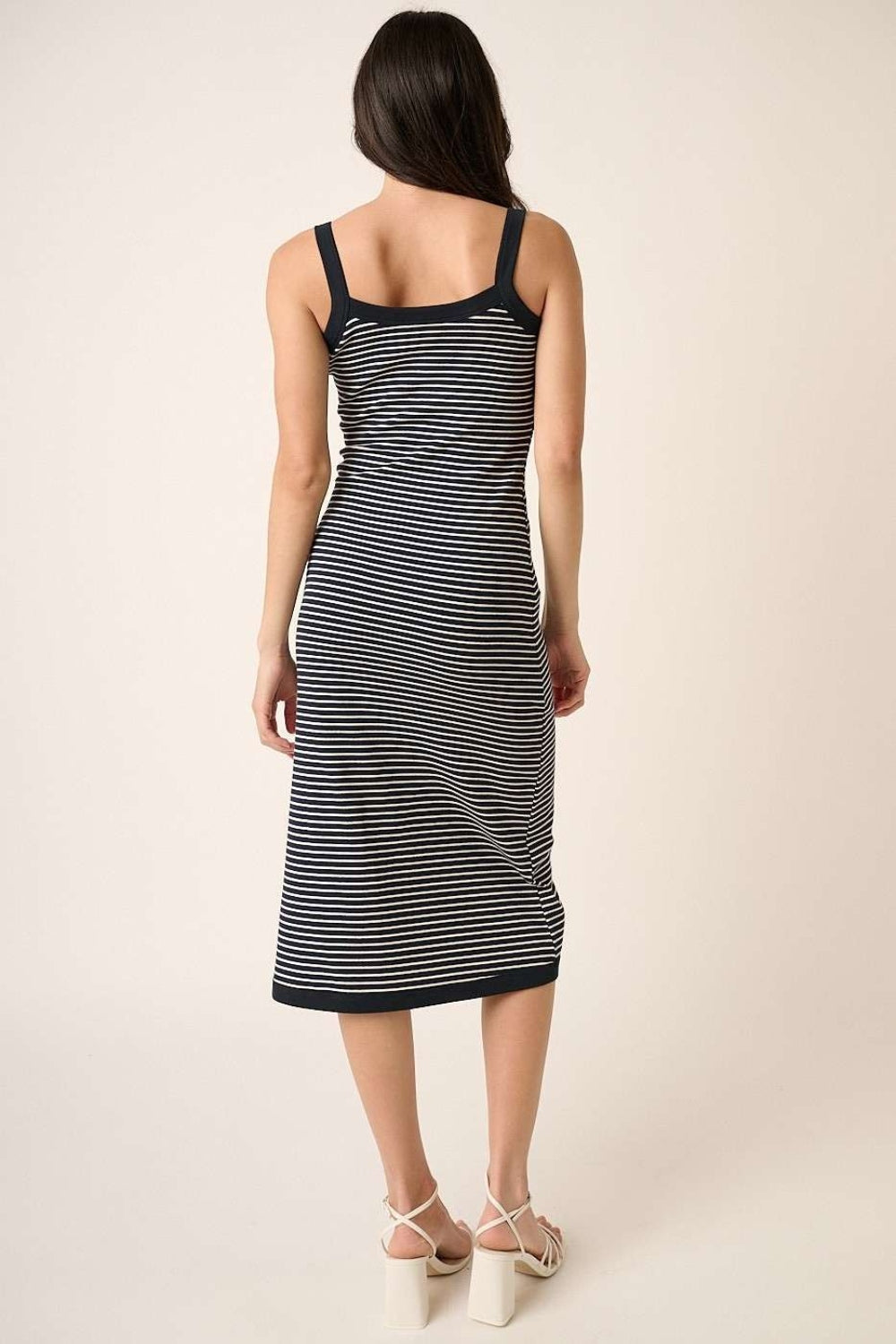 Mittoshop Contrast Striped Midi Cami Dress *
