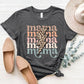 MAMA Round Neck Short Sleeve T-Shirt