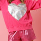 Pearl Trim Round Neck Sweatshirt
