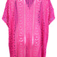 Cutout V-Neck Cover-Up with Tassel