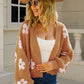 Angel Wings Flower Open Front Long Sleeve Cardigan