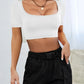 Square Neck Short Sleeve T-Shirt