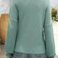 Ribbed Round Neck Long Sleeve T-Shirt