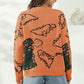 Dinosaur Print Pullover Sweater