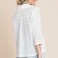 Culture Code Double Breasted Eyelet Jacket with Pockets
