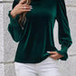 Lovelet Round Neck Flounce Sleeve Top